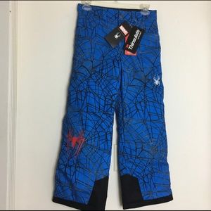 Marvel Super Heroes Spyder brand ski pants size 10/12 boys.